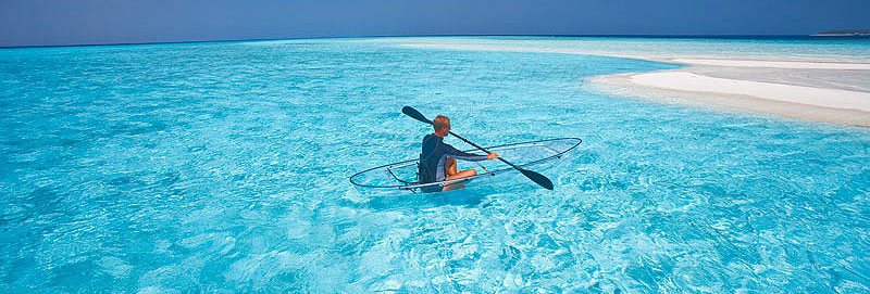Baros Maldives canoe paying activities