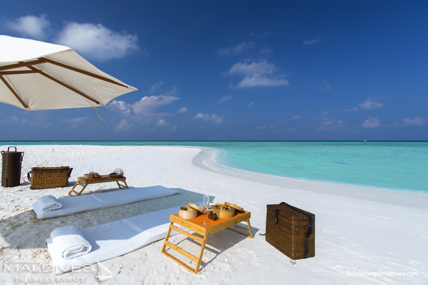 Gili Lankanfushi Maldives private excursion to a Sandbank
