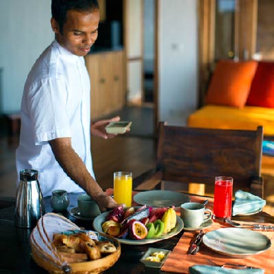 Gili Lankanfushi Maldives best Moment and Place Breakfast In Villa