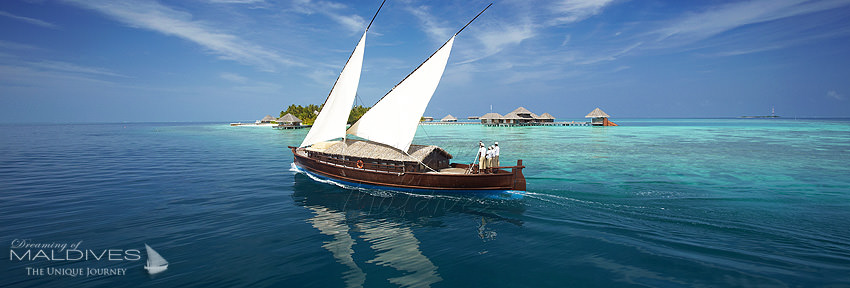 Huvafen Fushi Cruising the Atolls on board of a Luxury Dhoni