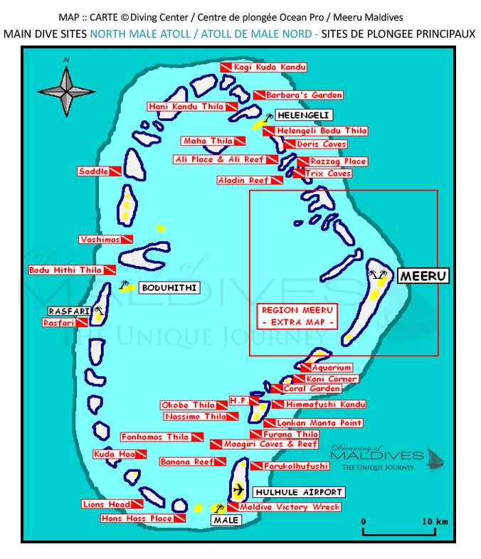 Diving and Snorkeling at Meeru Island Resort, North Male Atoll ...