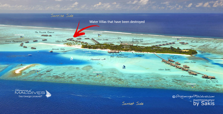 Sad news. A fire partially destroys Gili Lankanfushi Maldives [ Updated ]