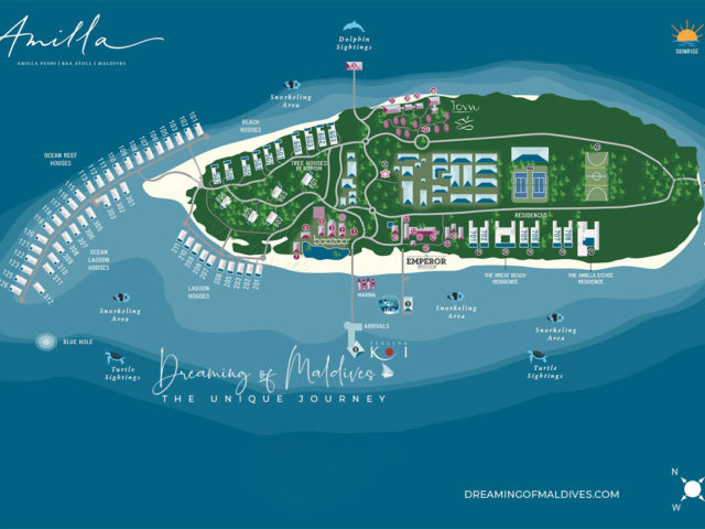 You and Me Maldives Resort Map | Discover the Island