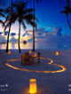 10 Romantic Heart-Shaped Sunset Beach Dinners In Maldives