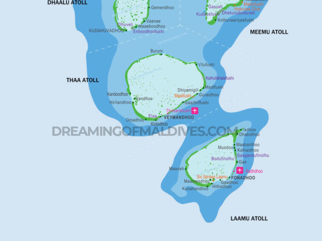 Maldives Islands Map. Locate your favorite Resort on the Map