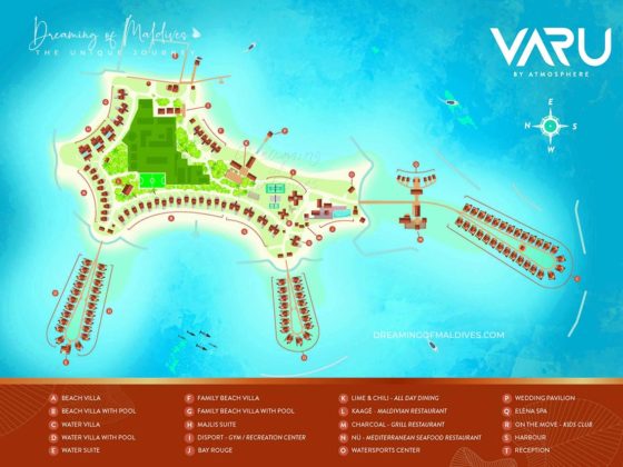 You and Me Maldives Resort Map | Discover the Island