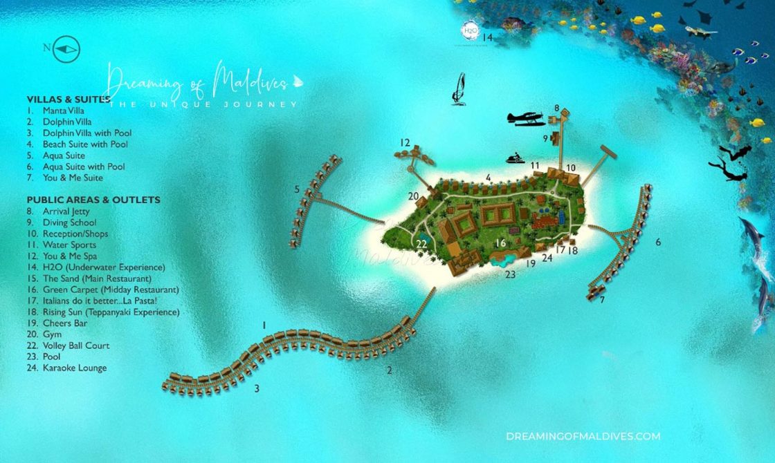 You And Me Maldives Resort Map 