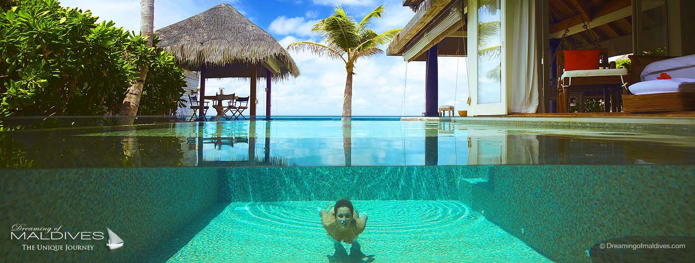 Naladhu Maldives over-water retreat infinity pool