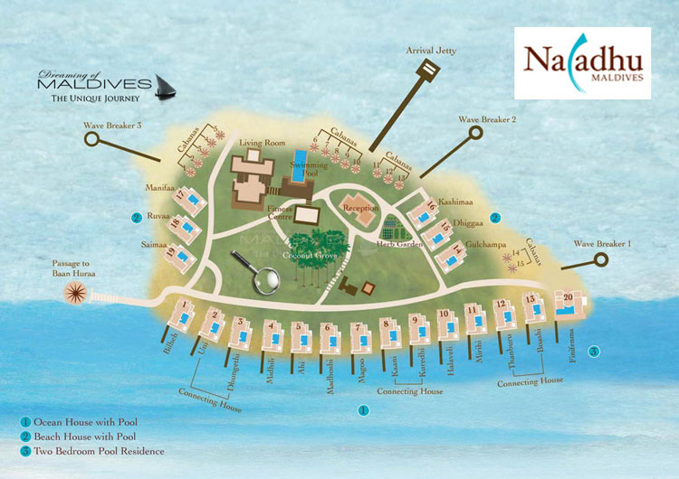Naladhu Maldives Resort Map